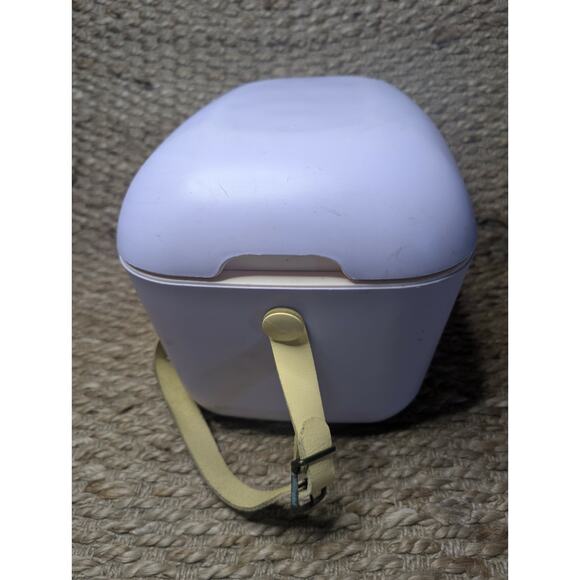 Retro Purple Polar Box Cooler W/ Leather Yellow Strap - Picture 6 of 11